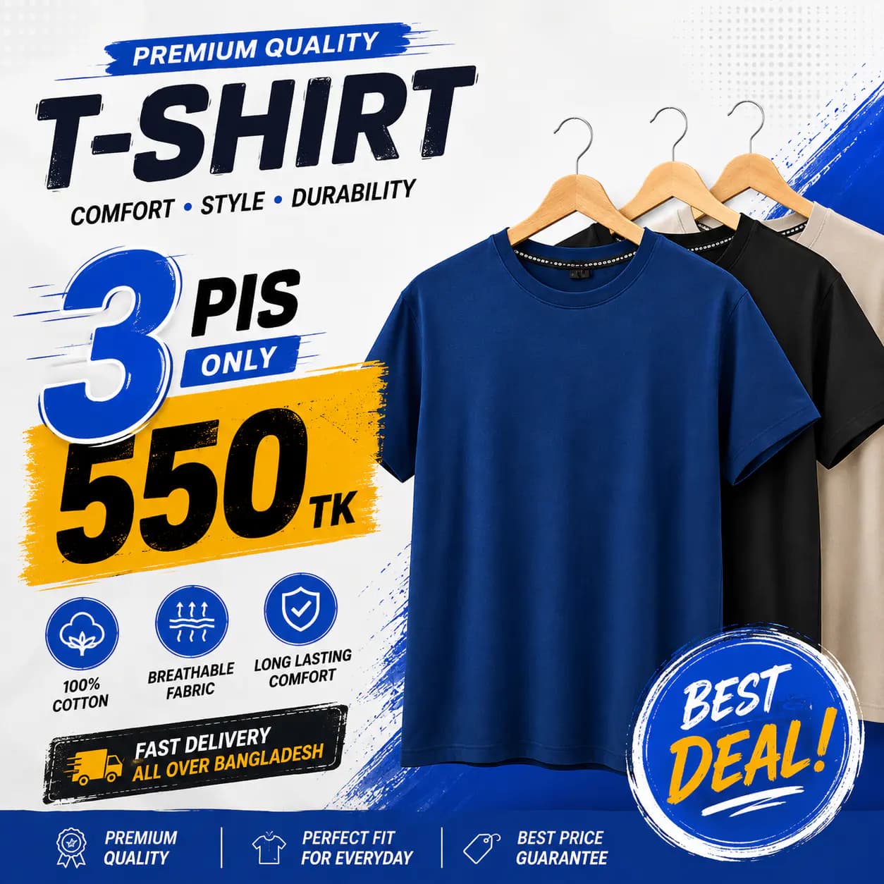 3 piece T-shirt